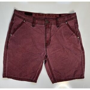 Rock Revival Salsa Red Denim Shorts / Men's Size 40